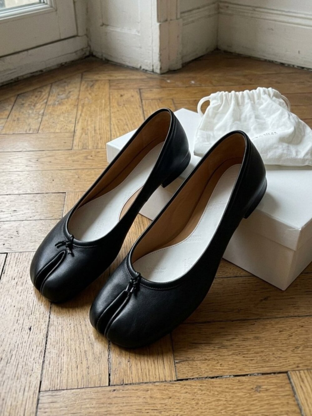 Maison Margiela Tabi Ballet Flats Black